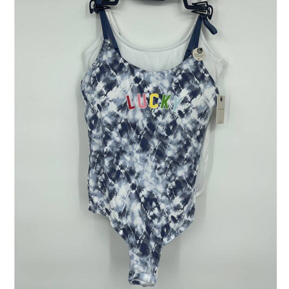 Lucky Brand Womens 2 pack Bodysuits Top Tank NEW Size Medium Strappy - Picture 1 of 12